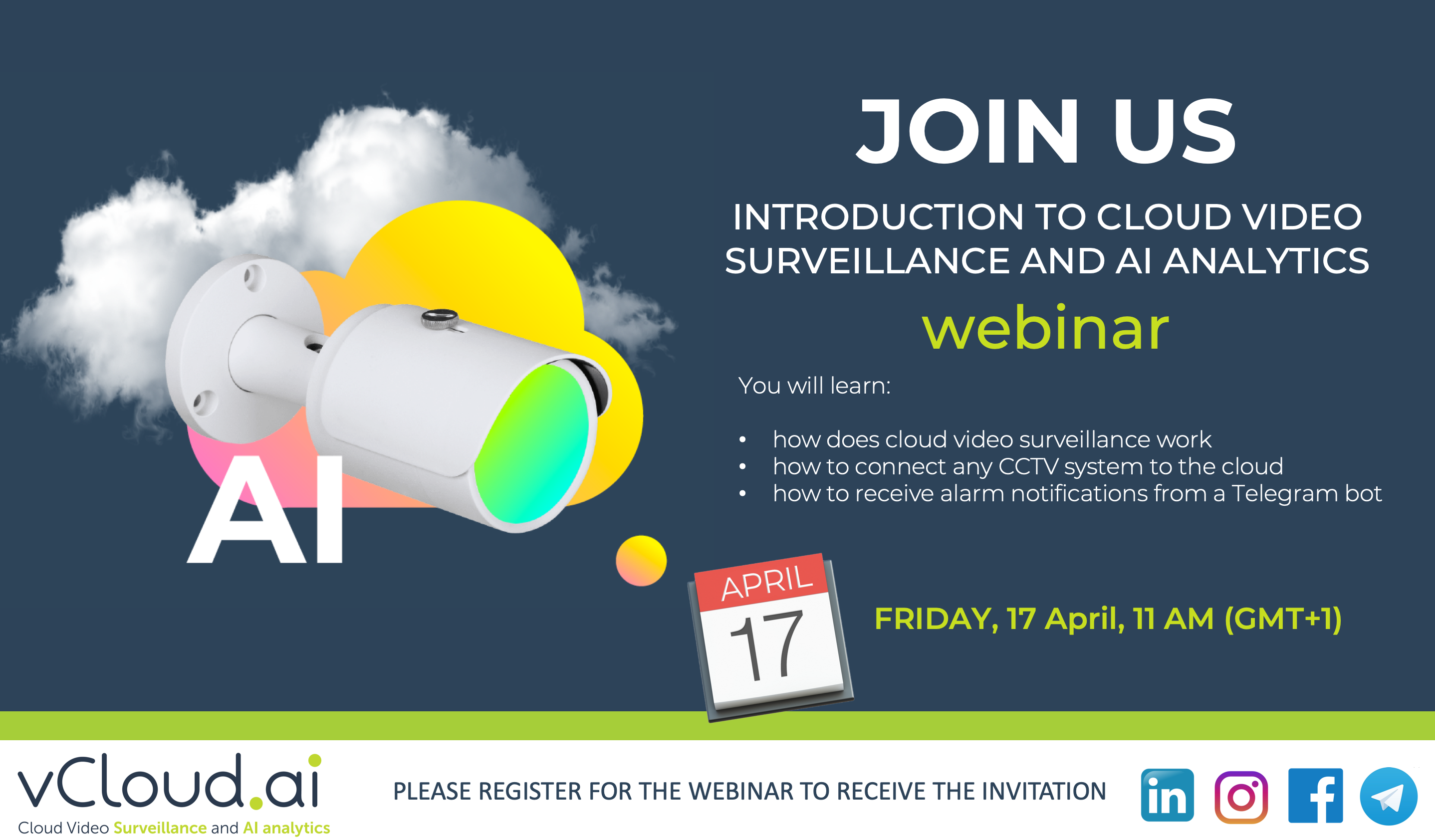 Webinar: Introduction to cloud video surveillance and AI-analytics